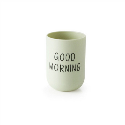 Kaasaskantav pesutops Paari vannitoakomplektid Plastikust Good Morning hambaharjahoidik Hoiu Korraldaja Tass Hambaharjatops