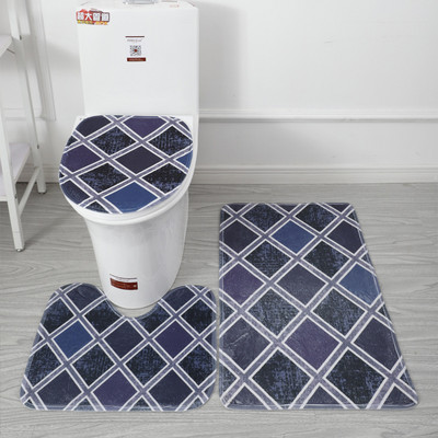 Set de covorașe de baie 3 buc 15 stiluri Covor de baie Covor de toaletă Covoraș de toaletă anti-alunecare absorbantă Decorație de marmură Ușă Pad picior spumă cu memorie Nou