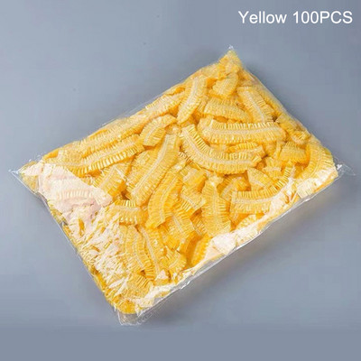 100db eldobható zuhanysapkák fürdőkád vízálló felnőtt hajszárító sapkák porálló műanyag fejfedők férfiaknak és nőknek