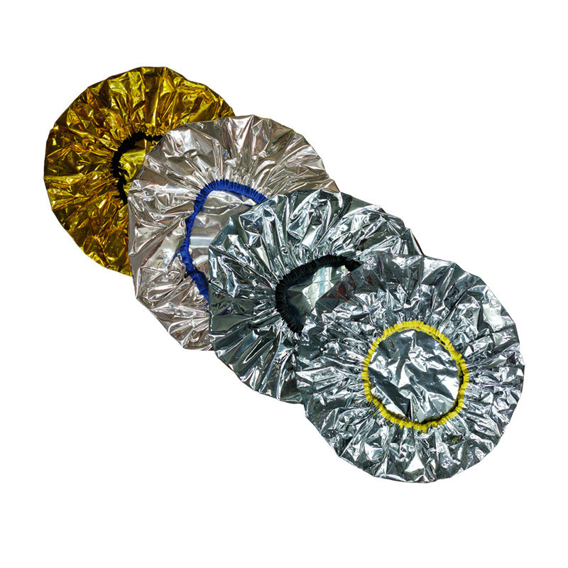 Vienreizējās lietošanas dušas vāciņš dziļi kondicionējošs krāsojums alumīnija karsti sudraba folijas maskas vāciņš Pašsasilstošs matu vāciņš