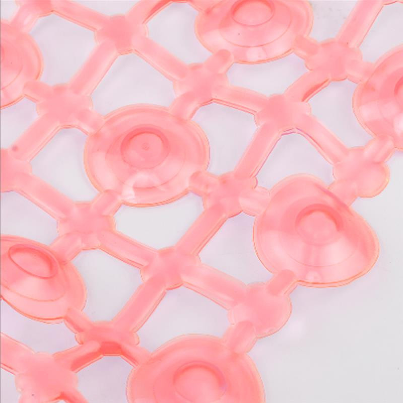 Taisnstūra pretslīdēšanas vannas paklāji drošības duša PVC vannas istabas paklājiņš notekas plastmasas caurums dušas pēdu masāžas paliktnis Vannas istabas piederumi