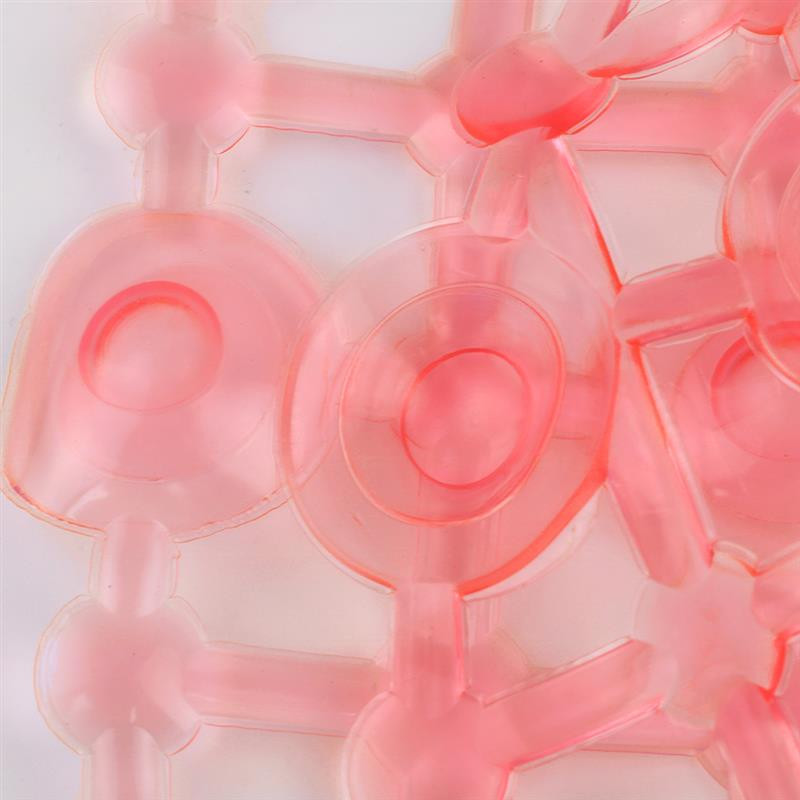 Taisnstūra pretslīdēšanas vannas paklāji drošības duša PVC vannas istabas paklājiņš notekas plastmasas caurums dušas pēdu masāžas paliktnis Vannas istabas piederumi