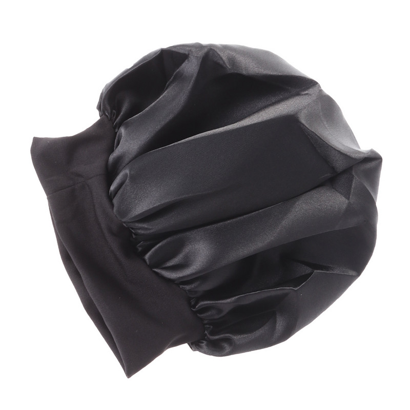 Cepurīte Miega cepure Mati Satīna Nakts cepures Zīda Beanie Vannas Elastīgs Pārvalks Sieviešu Plaši Kopšanas Cepures Chemo Side Turbāns Regulējams