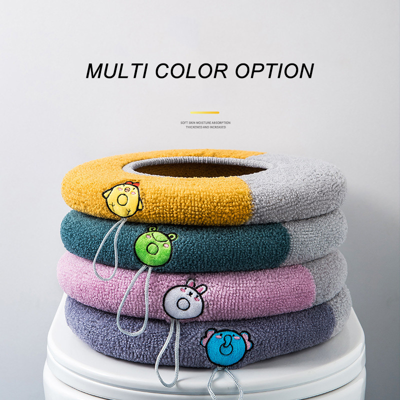 2/3 KOM Zimska navlaka za WC školjku Mekana topla prostirka WC podloga za kupaonicu s ručkom Deblja stolica Toplija dodatna oprema Valuta