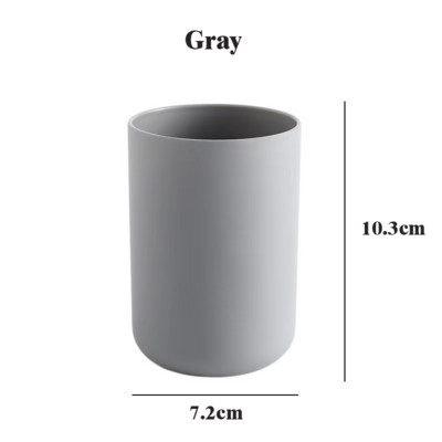 Mutes skalošanas krūze Zobu birste Zobu pastas Turētājs Ūdens Mode Pelēka Vannas istabas piederumi Droši materiāli Produkti Mājas dārzs