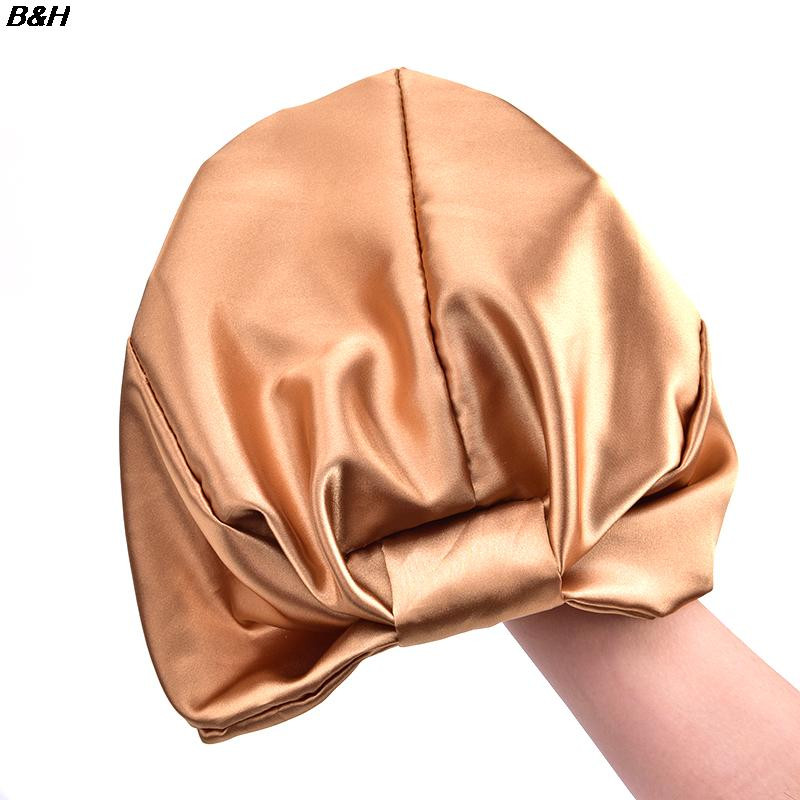 6 krāsu zīda salona pārsegs Sieviešu miega dušas vāciņš Elastīga matu kopšana dzinēja pārsega galvas ietīšanas cepure