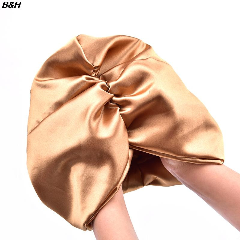 6 krāsu zīda salona pārsegs Sieviešu miega dušas vāciņš Elastīga matu kopšana dzinēja pārsega galvas ietīšanas cepure