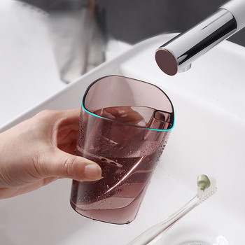 Διάφανη απλότητα Κύπελλο οδοντόβουρτσας Δημιουργικό φιλικό προς το περιβάλλον Πλαστικό κύπελλο μπάνιου Ζευγάρια Οδοντόβουρτσα Κούπα μπάνιου