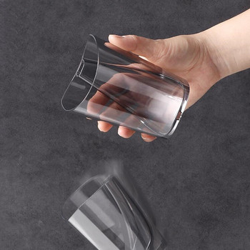 Прозрачна проста чаша за четка за зъби Творческа екологична пластмасова чаша Чаша за двойки за баня Чаша за четка за зъби Чаша за баня