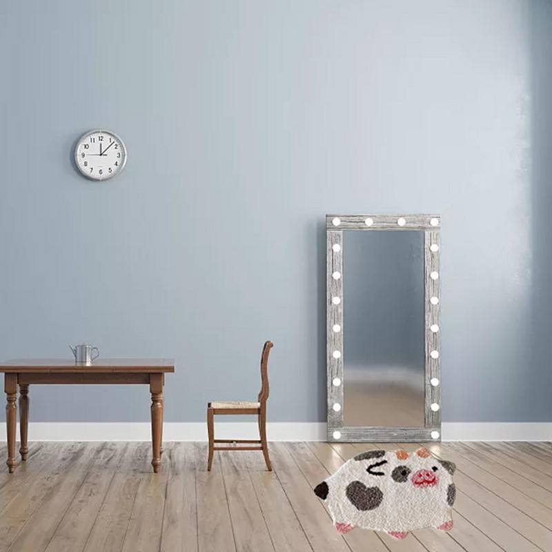 Cow Print Jauki vannas istabas paklāji, neslīdoši, mīksti, absorbējoši vannas paklāji, mazgājami grīdas paklāji, iekštelpu grīdas apdare viesistabai