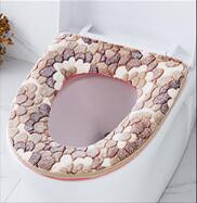 Ziedu siltais tualetes pārsegs sēdekļa vāks augšējais pārsegs Vannas istabas sildītājs tualetes sēdekļa trauks mīksts rāvējslēdzējs mazgājams tualetes sēdekļa pārvalks