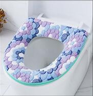 Ziedu siltais tualetes pārsegs sēdekļa vāks augšējais pārsegs Vannas istabas sildītājs tualetes sēdekļa trauks mīksts rāvējslēdzējs mazgājams tualetes sēdekļa pārvalks