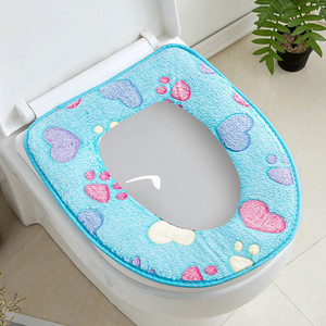 Ziedu siltais tualetes pārsegs sēdekļa vāks augšējais pārsegs Vannas istabas sildītājs tualetes sēdekļa trauks mīksts rāvējslēdzējs mazgājams tualetes sēdekļa pārvalks