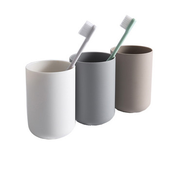 Μπάνιο Πλαστικό φλιτζάνι στοματικό διάλυμα για καφέ Κούπα τσαγιού νερό σπίτι Ταξίδι μονόχρωμη βάση οδοντόβουρτσας για ποτό Εργαλεία