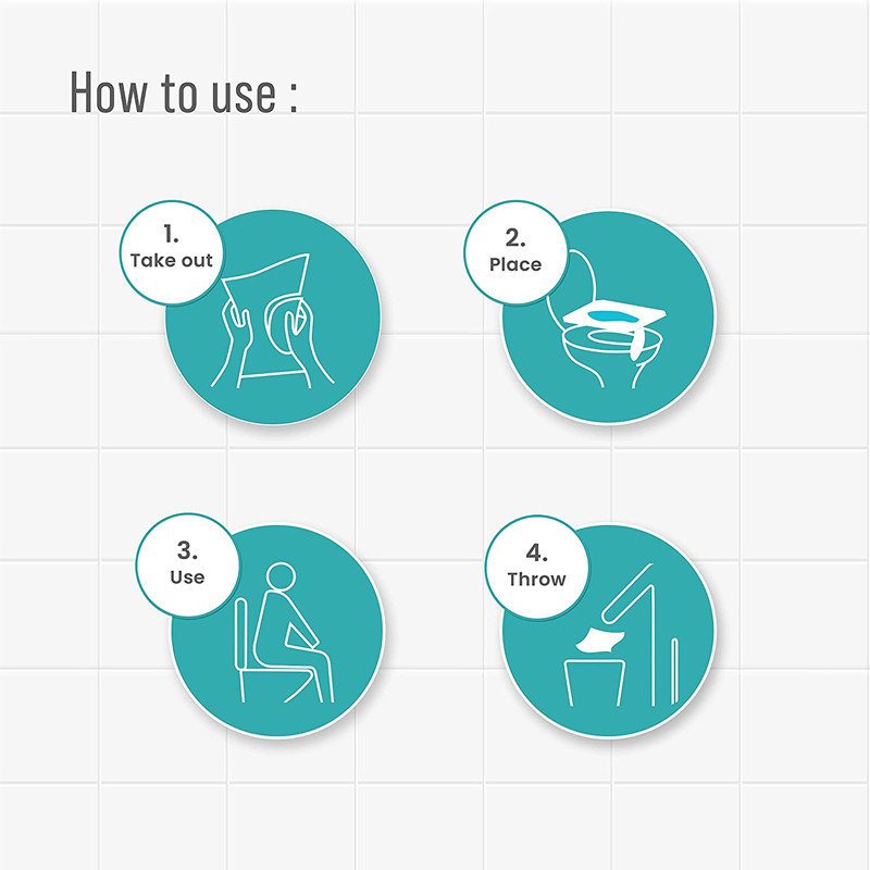 Navlake za WC sjedala za jednokratnu upotrebu za zamotane na putovanju Malu djecu Naučavanje noše u javnim zahodima Ulošci za WC školjke Putovanje Lako za nošenje