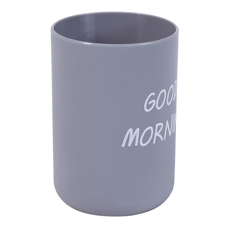 1PC Ziemeļvalstu ceļojumu mazgāšanas kauss mājas vannas istabai pāris plastmasas Good Morning zobu birstes turētāja krūze organizatora krūze