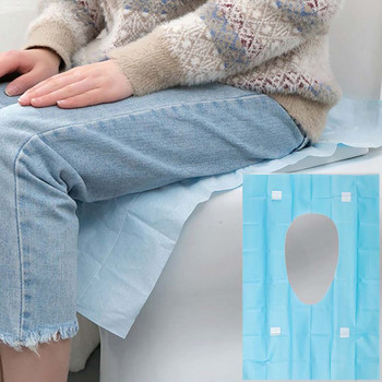10 τμχ Αδιάβροχα καλύμματα καθισμάτων τουαλέτας Μαξιλαράκι Αυτοκόλλητο αντιολισθητικό αυτοκόλλητο χαρτί υγείας μπάνιου Αποστειρωμένο αυτοκόλλητο