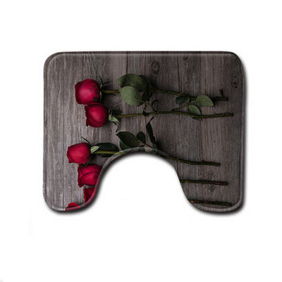 Svijetloplava ploča Prostirka za kupaonicu Prstenovi protiv klizanja Kupaonska prostirka 3D otirač WC prostirka Toillete Navlaka za sjedalo U prostirke 1 kom kupaonske prostirke