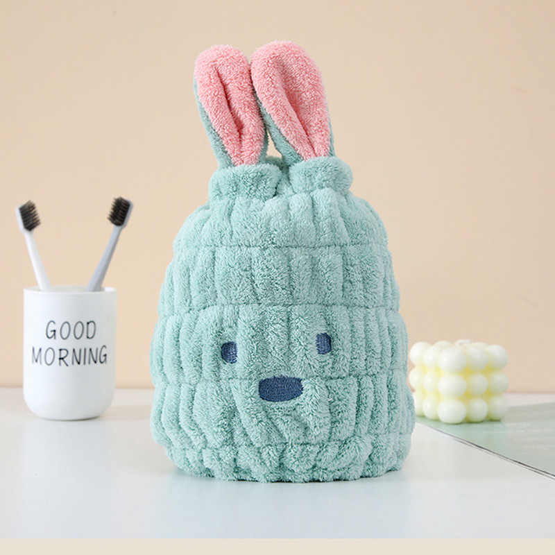 Sieviešu cepure sausiem matiem, mikrošķiedras bieza koraļļu flīsa, absorbējoša, ātri žūstoša dvieļa vāciņa soma Turbāna mājsaimniecības dušas cepure