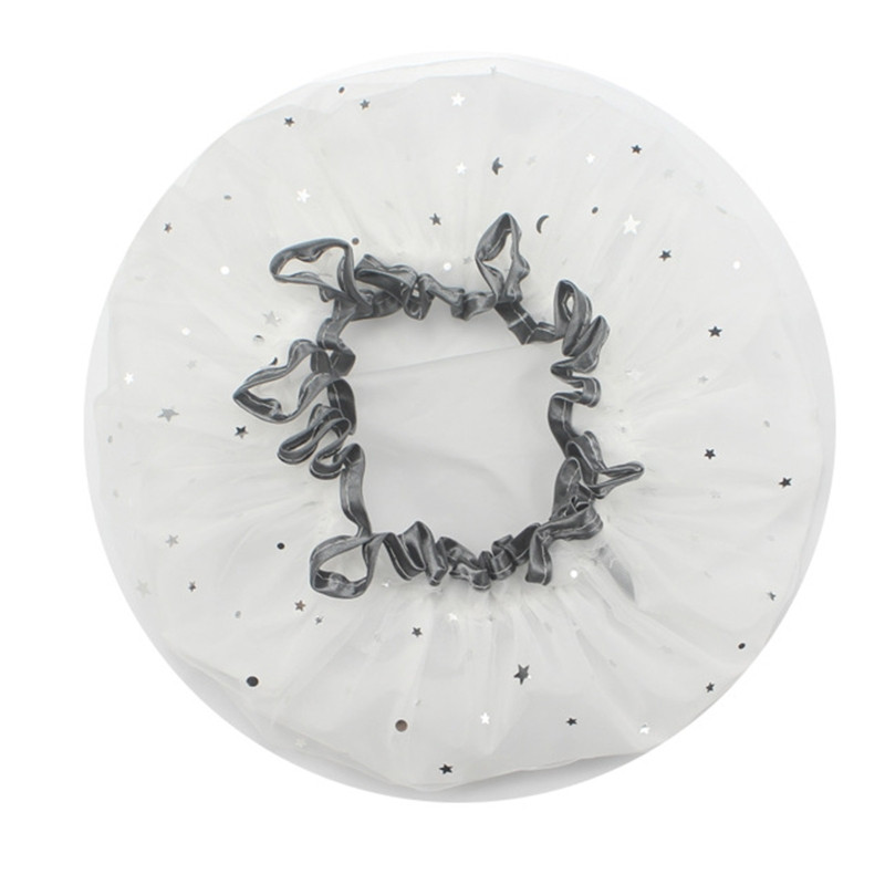 2022. gada jauna bieza ūdensnecaurlaidīga vannas cepure, divslāņu zvaigžņotās debess matu pārklājums sieviešu dušas cepures