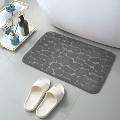 Avaleht Vannitoamatt Libisemiskindlad kivivaibad Imav WC Magamistoa põrand WC Memory Foam Pestav vaip Vannitoa sisustusmatt.