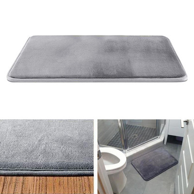 Mīksts neslīdošs vannas paklājiņš, absorbējošs Memory Foam tualetes pamats Vannas istabas dušas paklājs Dzīvojamās istabas virtuves grīdas paklājiņš vannas paklājiņš