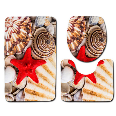 Besplatna dostava od 3 komada školjki za plažu Ocean prostirke za kupaonicu Protuklizne kupaonske prostirke Tapete Banheiro perive toaletne prostirke Alfombra Bano