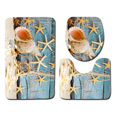 Besplatna dostava od 3 komada školjki za plažu Ocean prostirke za kupaonicu Protuklizne kupaonske prostirke Tapete Banheiro perive toaletne prostirke Alfombra Bano