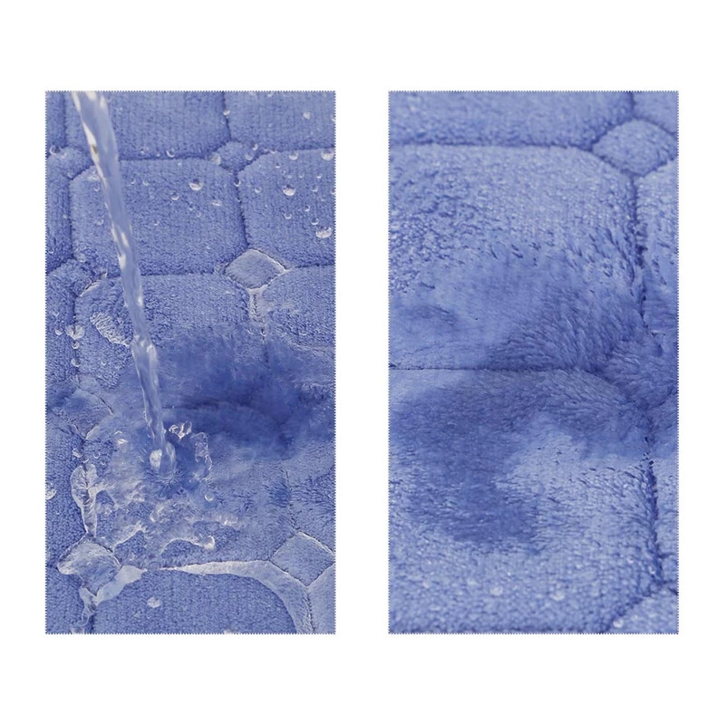 Tepih od koraljnog flisa Podloga za jako upijanje vode Kupaonska prostirka Neklizajuća bočna podna prostirka od memorijske pjene Otirač za tuš kabinu