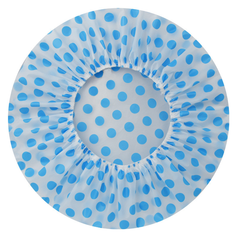 Ūdensnecaurlaidīga EVA plastmasas dušas cepure Elastīga atkārtoti lietojama peldēšanās matu vannas cepures Skaistumkopšanas salons Spa ar ziedu apdrukāta cepure