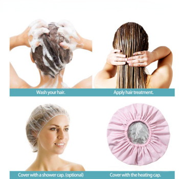 Αδιάβροχα ρυθμιζόμενα σκουφάκια μπάνιου μεγάλου μεγέθους για γυναίκες άντρες μακριά μαλλιά τριπλής στρώσης επαναχρησιμοποιούμενα Καπέλο μπάνιου