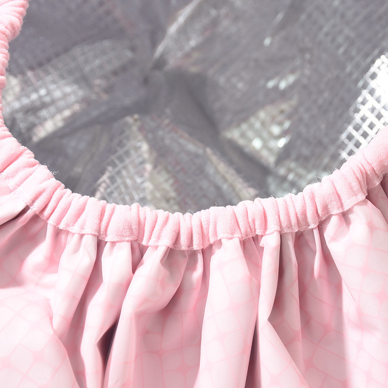 Ūdensizturīgi lielizmēra regulējami dušas cepures sievietēm vīriešiem, gariem matiem, trīsslāņu atkārtoti lietojamas dušas cepures vannas cepures