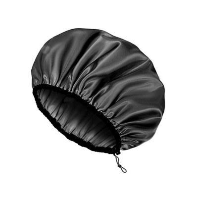 Dušo kepurė Reguliuojama daugkartinio naudojimo ypač didelė dvigubo sluoksnio vandeniui atspari maudymosi vandeniui atspari išorinė EVA pamušalo plaukų kepuraitė