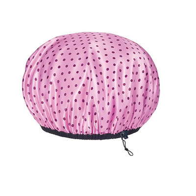 Dušo kepurė Reguliuojama daugkartinio naudojimo ypač didelė dvigubo sluoksnio vandeniui atspari maudymosi vandeniui atspari išorinė EVA pamušalo plaukų kepuraitė