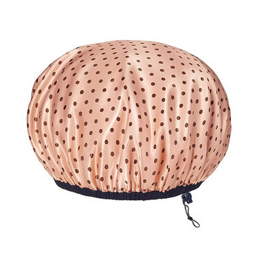 Dušo kepurė Reguliuojama daugkartinio naudojimo ypač didelė dvigubo sluoksnio vandeniui atspari maudymosi vandeniui atspari išorinė EVA pamušalo plaukų kepuraitė