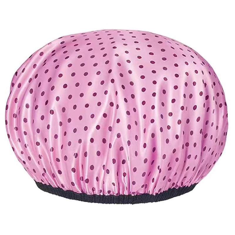 Dušo kepurė Reguliuojama daugkartinio naudojimo ypač didelė dvigubo sluoksnio vandeniui atspari maudymosi vandeniui atspari išorinė EVA pamušalo plaukų kepuraitė