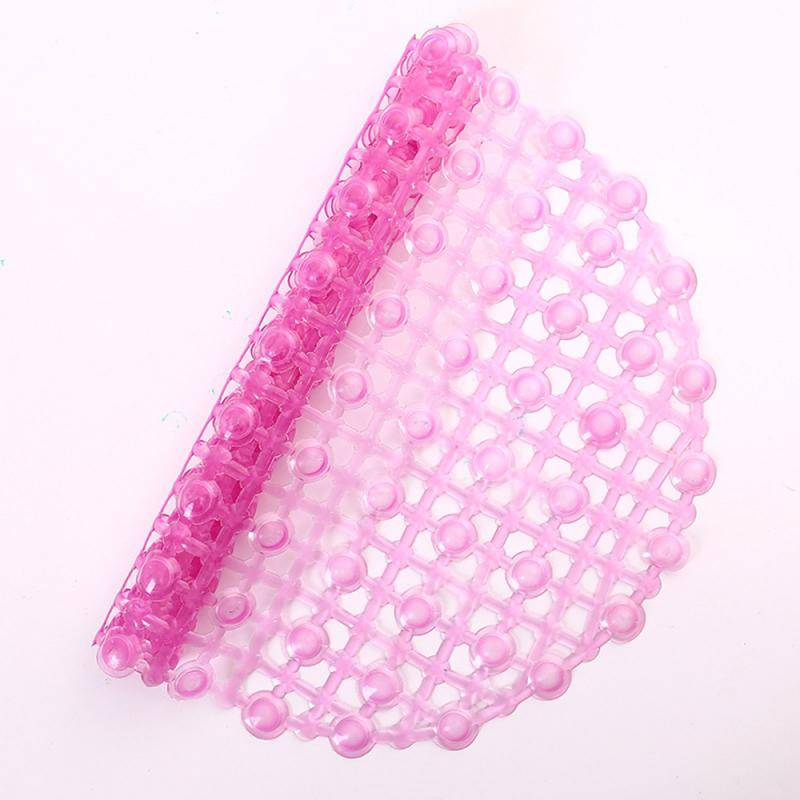 1PC PVC Pretslīdošs vannas istabas paklājiņš Drošības dušas vannas paklājiņš Plastmasas krāsains punktu lodītes masāžas paliktnis Pretpelējuma neslīdošs vannas paklājs