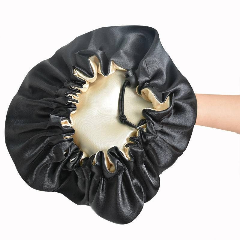 Ūdensnecaurlaidīga dušas cepure Dušas cepures Elastīgas atkārtoti lietojamas vannas matu cepures Aizsardzības matu vannas cepures Divslāņu vannas dušas cepures