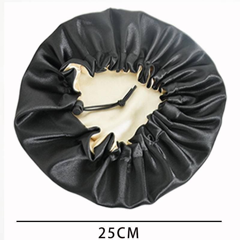 Ūdensnecaurlaidīga dušas cepure Dušas cepures Elastīgas atkārtoti lietojamas vannas matu cepures Aizsardzības matu vannas cepures Divslāņu vannas dušas cepures