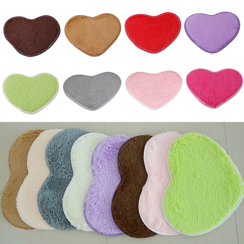 Prostirke za kupaonicu Mini 40X30cm u obliku srca Neklizajuća podloga Komplet tepiha Uzorak za WC Kupaonske male prostirke Podni tepih Madrac za uređenje doma
