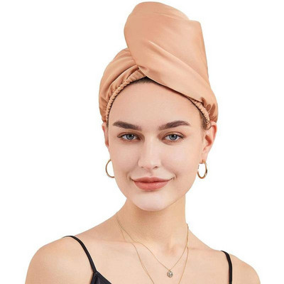 Mikrošķiedras matu dvieļu iesaiņojuma turbāna žāvēšanas matu dvieļi ar vītņu galvu sievietēm meitenēm cirtaini gari biezi slapji ātri ātri nožūst