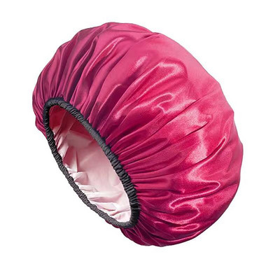 Dušas cepures izdrukas Ūdensizturīga liela atvere īsiem un gariem matiem Atkārtoti lietojama vannas matu cepure sievietēm vīriešiem un bērniem