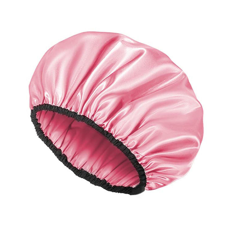 Dušas cepures izdrukas Ūdensizturīga liela atvere īsiem un gariem matiem Atkārtoti lietojama vannas matu cepure sievietēm vīriešiem un bērniem