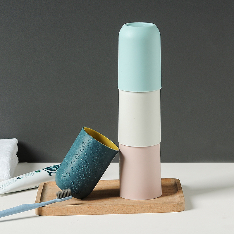 Vannas istabas trauki Good Morning tase apaļa zobu birste Zobu pastas turētājs krūze Ceļojumu mazgāšanas krūze Ūdens krūze Vannas istabas piederumi