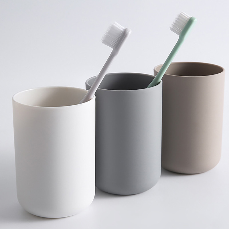 Čaše za kupaonicu od 300 ml Plastična vodica za ispiranje usta Šalica za kavu Čaj Šalica za vodu Kućna putovanja Jednobojni držač četkice za zube Šalica za piće Alati