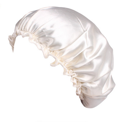 Satīna Bonnet matu cepures Regulējama miega nakts vāciņš galvas vāka cepure dušas vāciņš cirtainu, elastīgu matu veidošanai