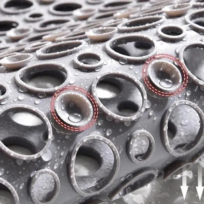 Vonios kambario neslystantis kilimėlis Dušas nuo kritimo grindų kilimėlis plastikinis stačiakampis kiliminis tualetas apvalus tuščiaviduris vandeniui atsparus kilimėlis Tpe siurbimo padėklas