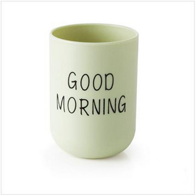 Morning Cup Cup hambahari Tavaline tass Vannitoa Paar ümmargune hammas Lihtne hea klaas ja pudel