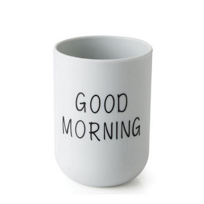 Morning Cup Cup hambahari Tavaline tass Vannitoa Paar ümmargune hammas Lihtne hea klaas ja pudel