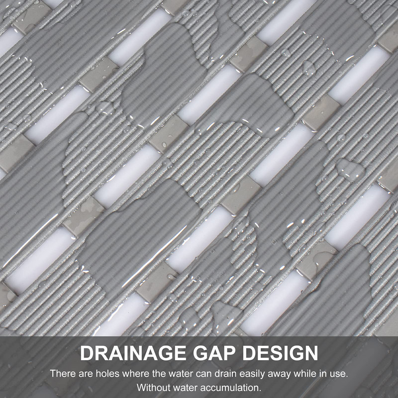 Χαλάκι ποδιού Homaxy PVC Αδιάβροχο Μαλακό αντιολισθητικό χαλάκι μπάνιου με βεντούζες για χαλί ντουζιέρας πόρτας Χαλί κουζίνας μπανιέρας